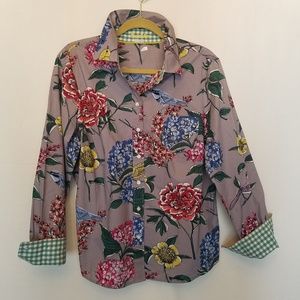 Bold Boden print button down shirt size 14